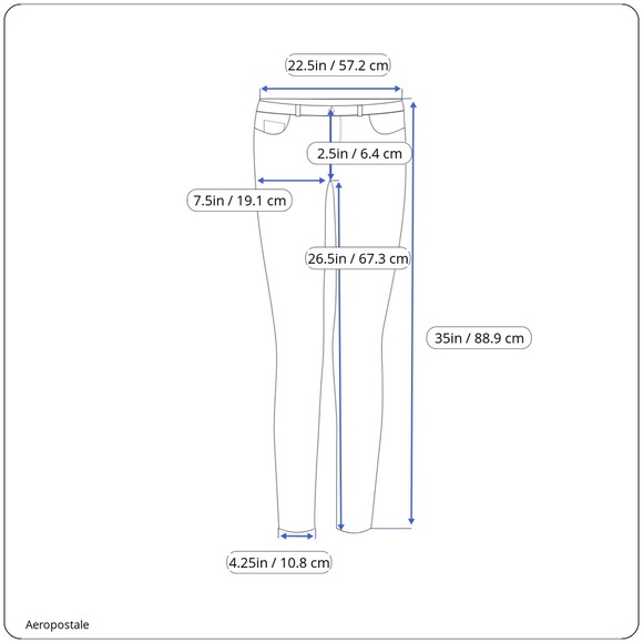 Aeropostale Junior/Girls High Waisted Jegging Style Jeans - Picture 6 of 6